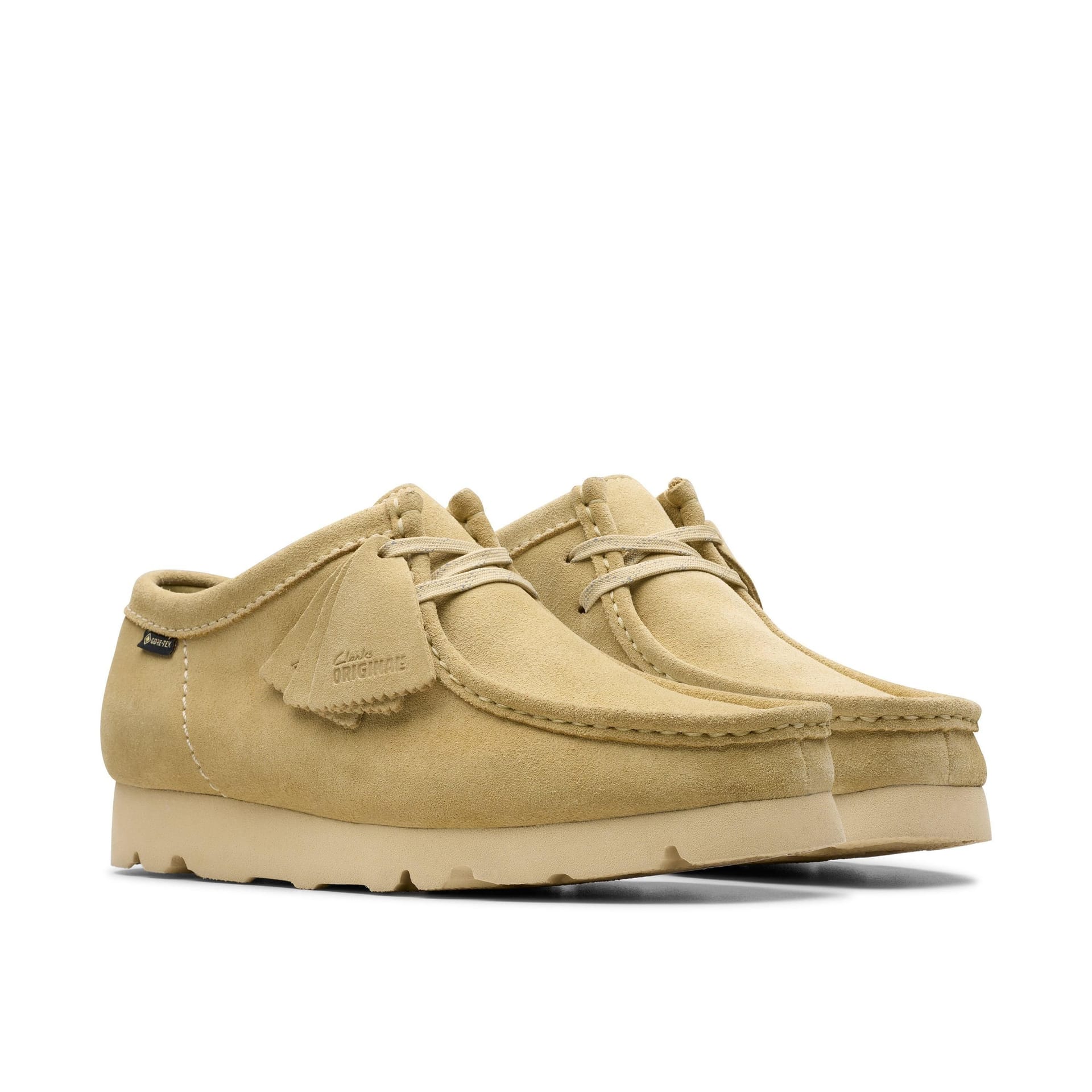 Clarks Clarks Men's Wallabee GORE-TEX Maple Suede Wallabee in Beige - 4
