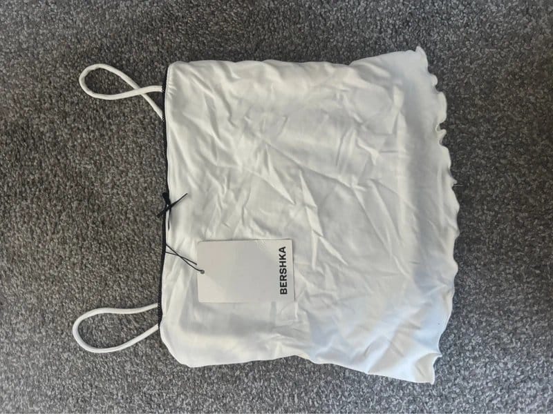 Bershka White Slinky Camisole