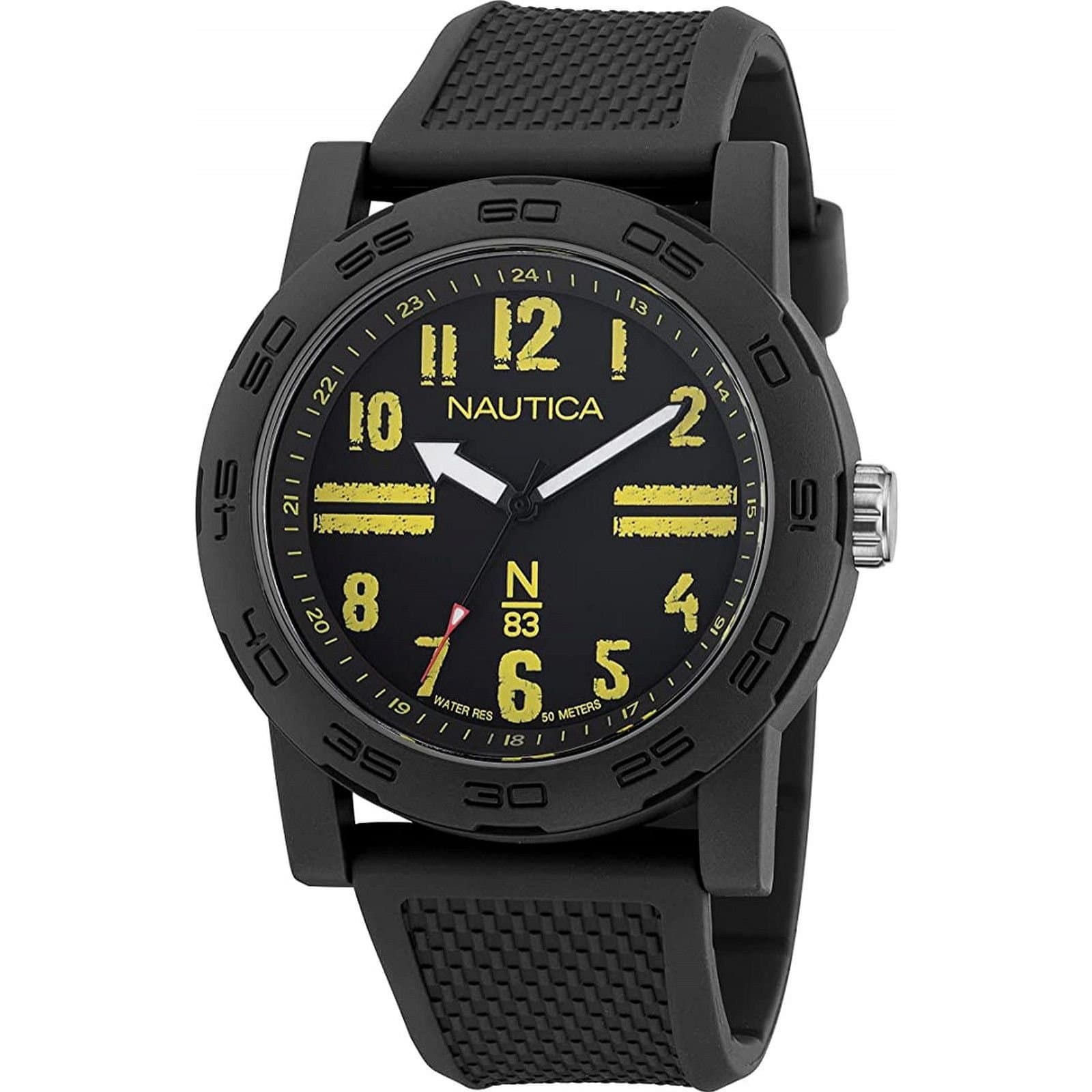 Nautica Nautica Men's NAPATS303 Ayia Triada 43mm Quartz Watch in Black