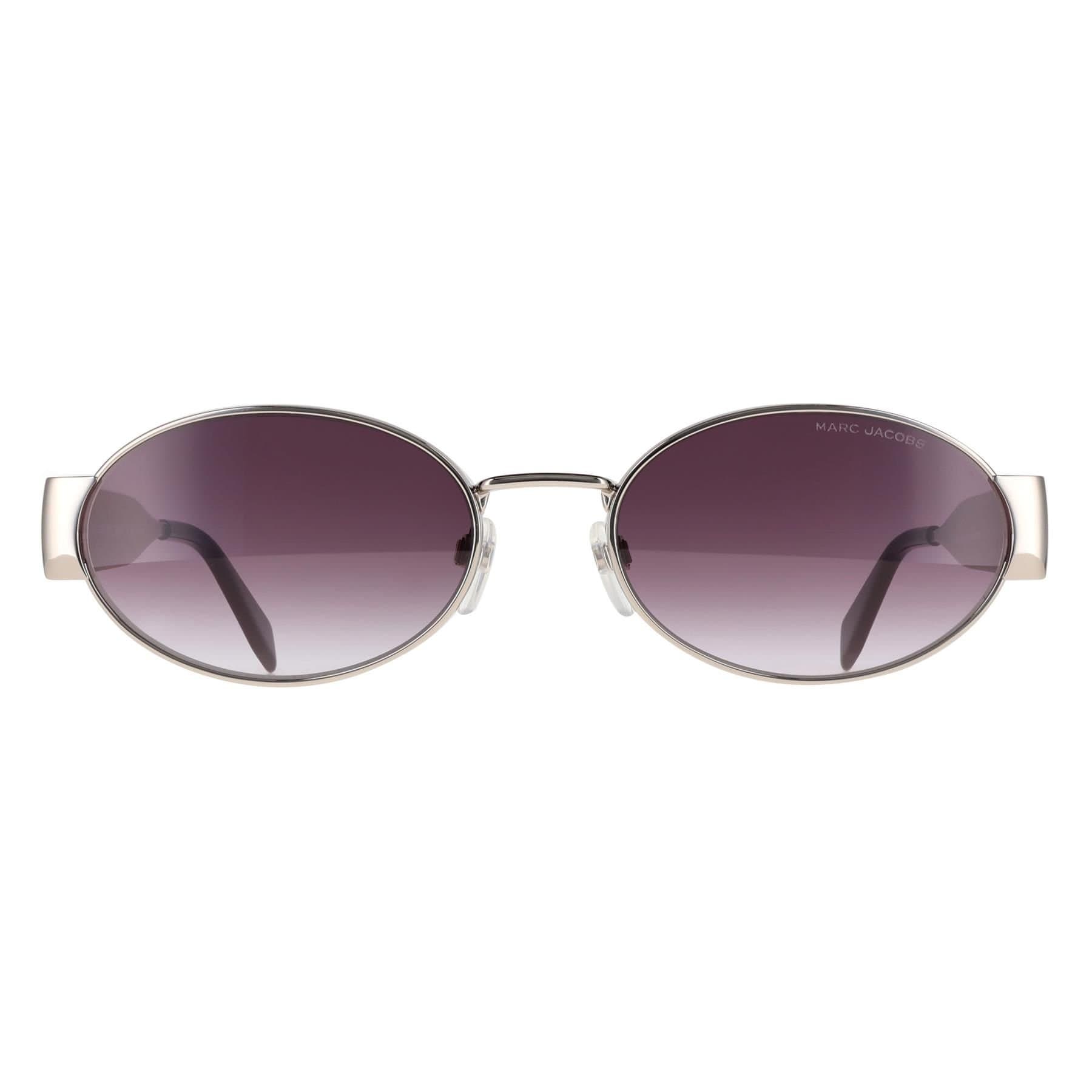 Marc Jacobs Marc Jacobs Women's Oval Palladium Violet Gradient MARC 806/S in Silver