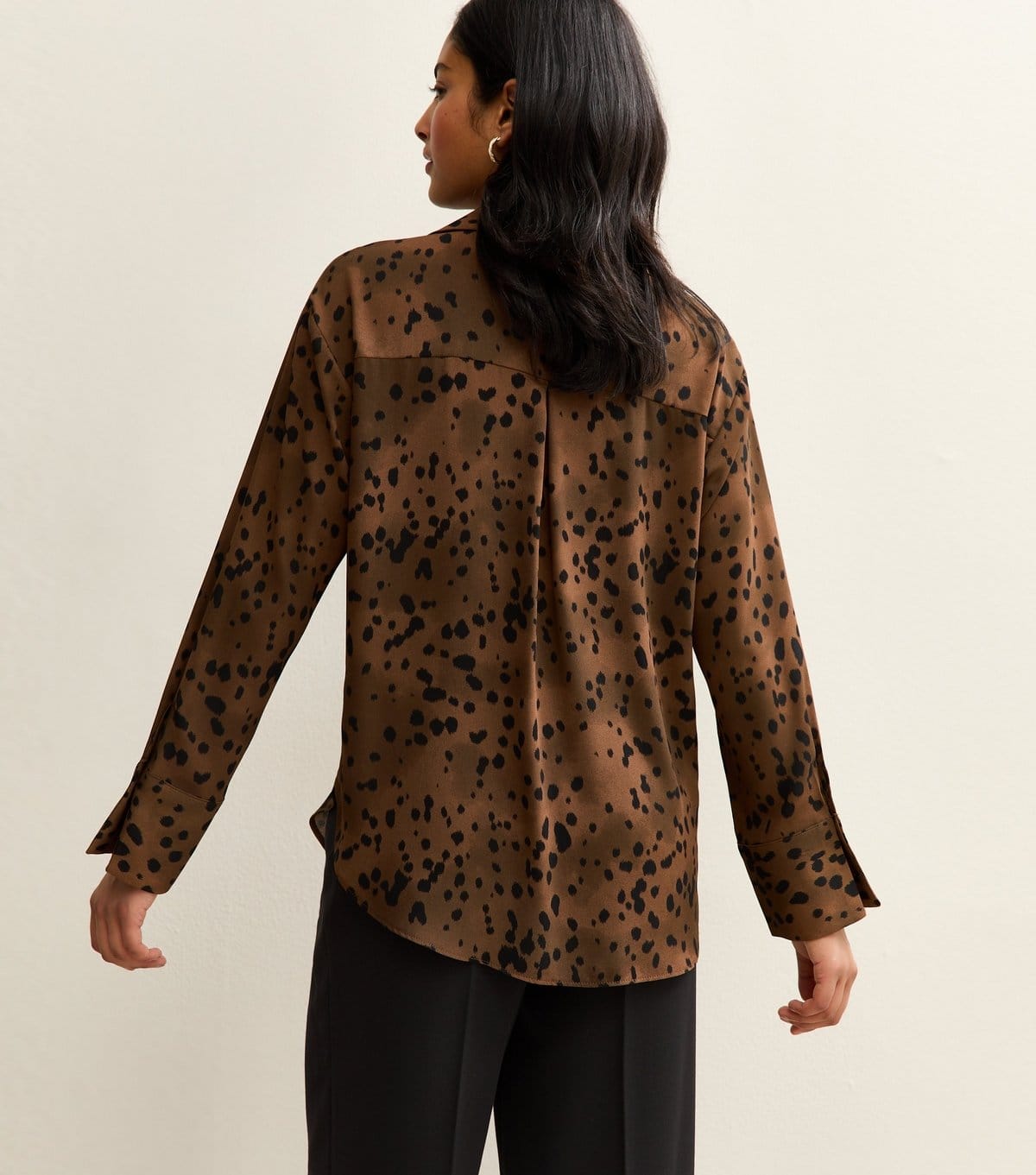 New Look Women's Brown Spot Print Shirt New Look - 4