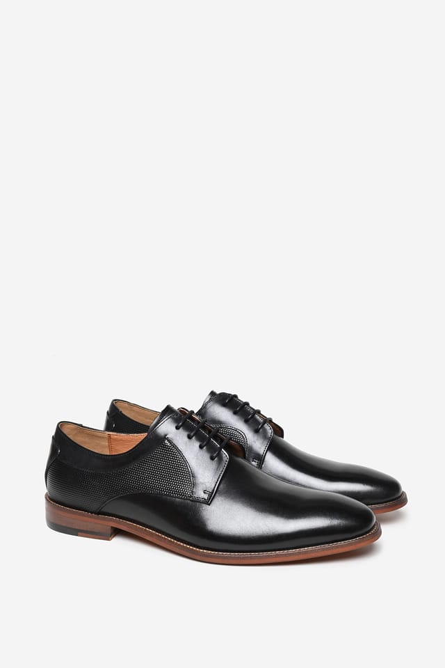 Alexander Pace Alexander Pace Men's 'Nuttall' Premium Leather Derby Shoe in Black - 2