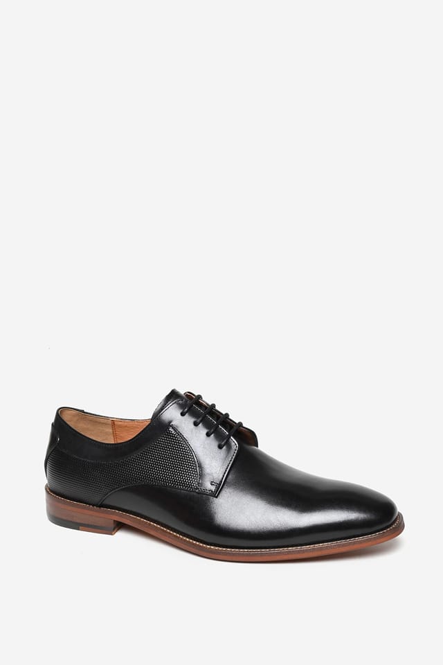 Alexander Pace Alexander Pace Men's 'Nuttall' Premium Leather Derby Shoe in Black - 3