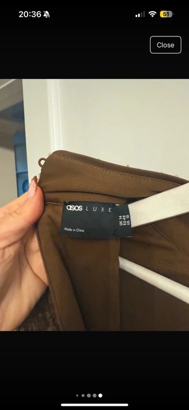 ASOS ASOS Luxe brown sequin dress - 1