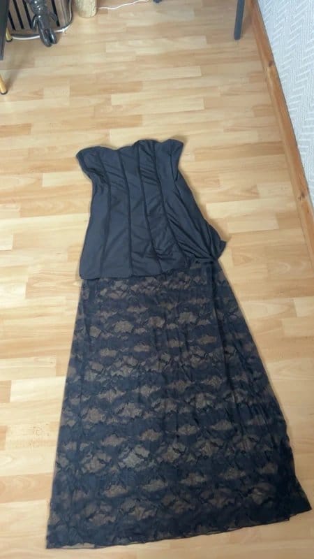 ASOS Black Lace Corset Dress