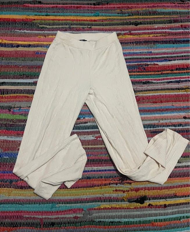 Missguided Missguided wide leg ribbed trousers