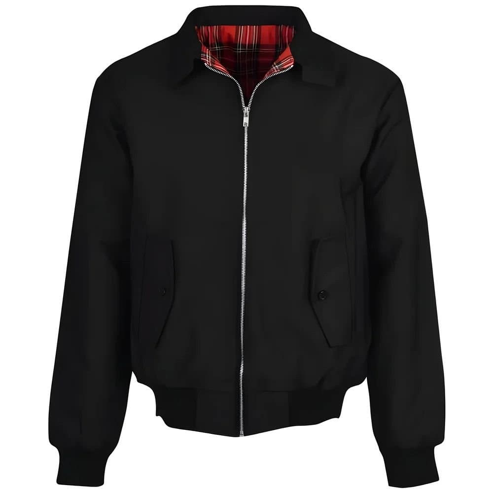 QoS QoS Men's Mens Harrington Jacket Black