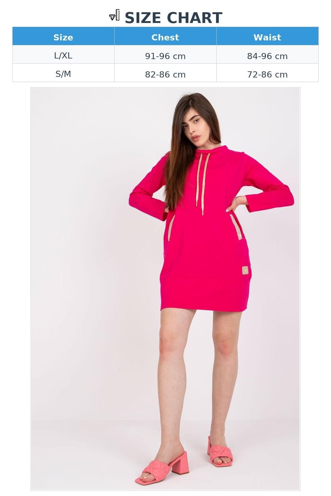 Love Lace Love Lace Women's Long Sleeve Cotton Daydress with Side Pockets in Pink - 4