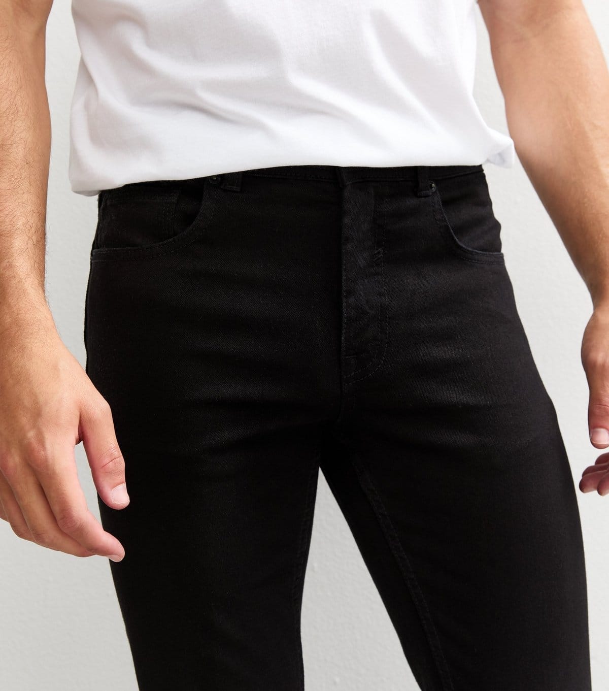 New Look Men's Black Skinny Jeans New Look - 4