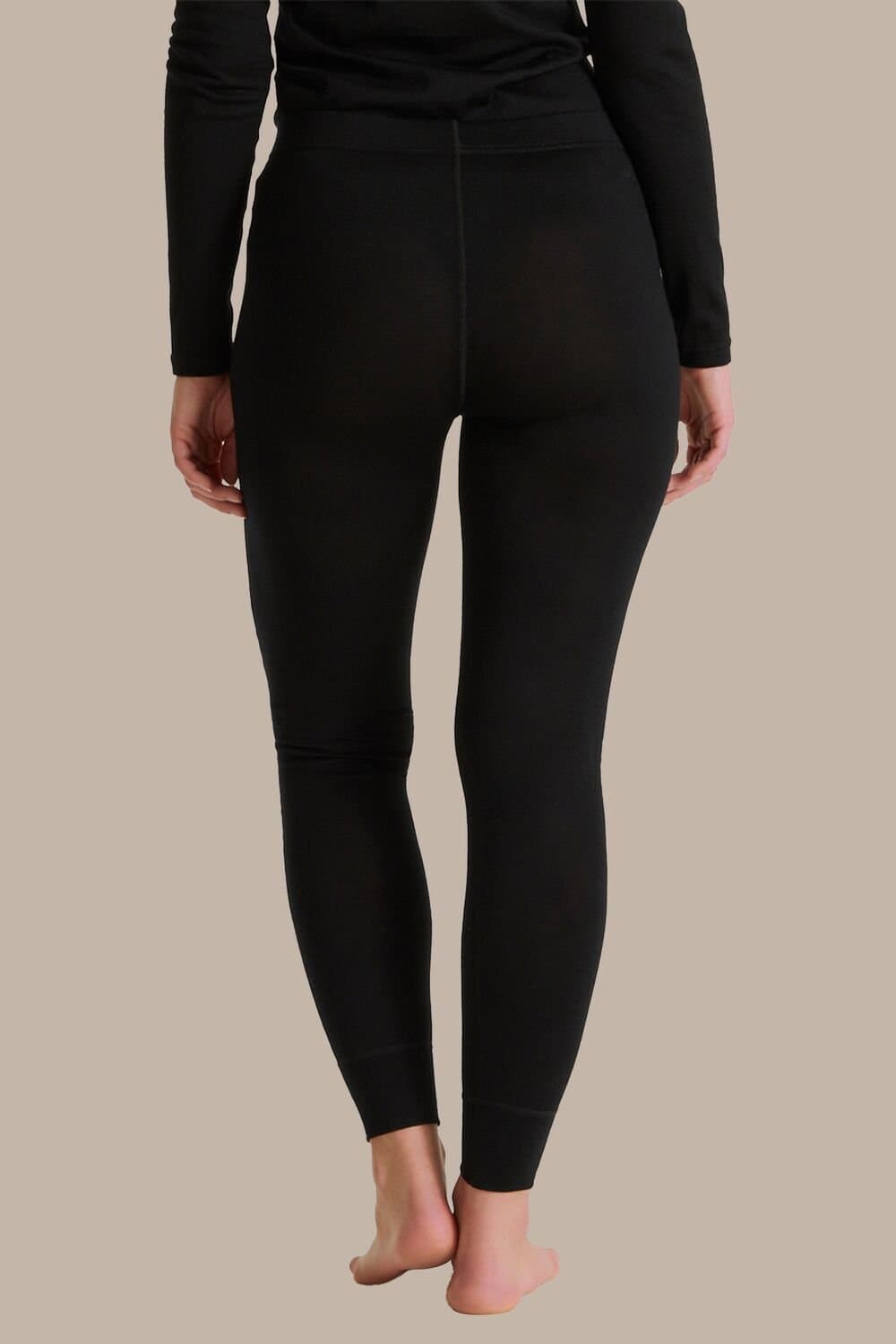 Craghoppers Craghoppers Women's 'Merino' Regular Fit Baselayer Tights in Jet Black