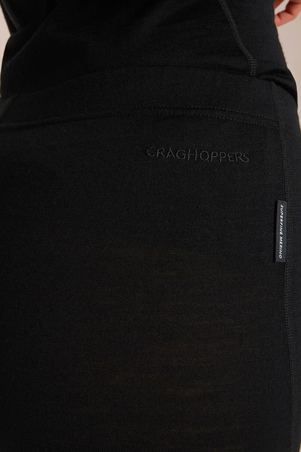 Craghoppers Craghoppers Women's 'Merino' Regular Fit Baselayer Tights in Jet Black - 3
