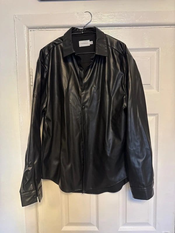 ASOS Black Leather Shirt