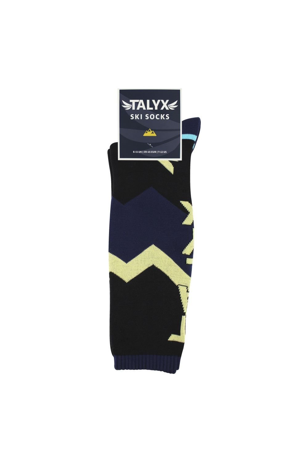 TALYX TALYX Men's Mens Cushioned Thermal Winter Ski Socks in Black - 2