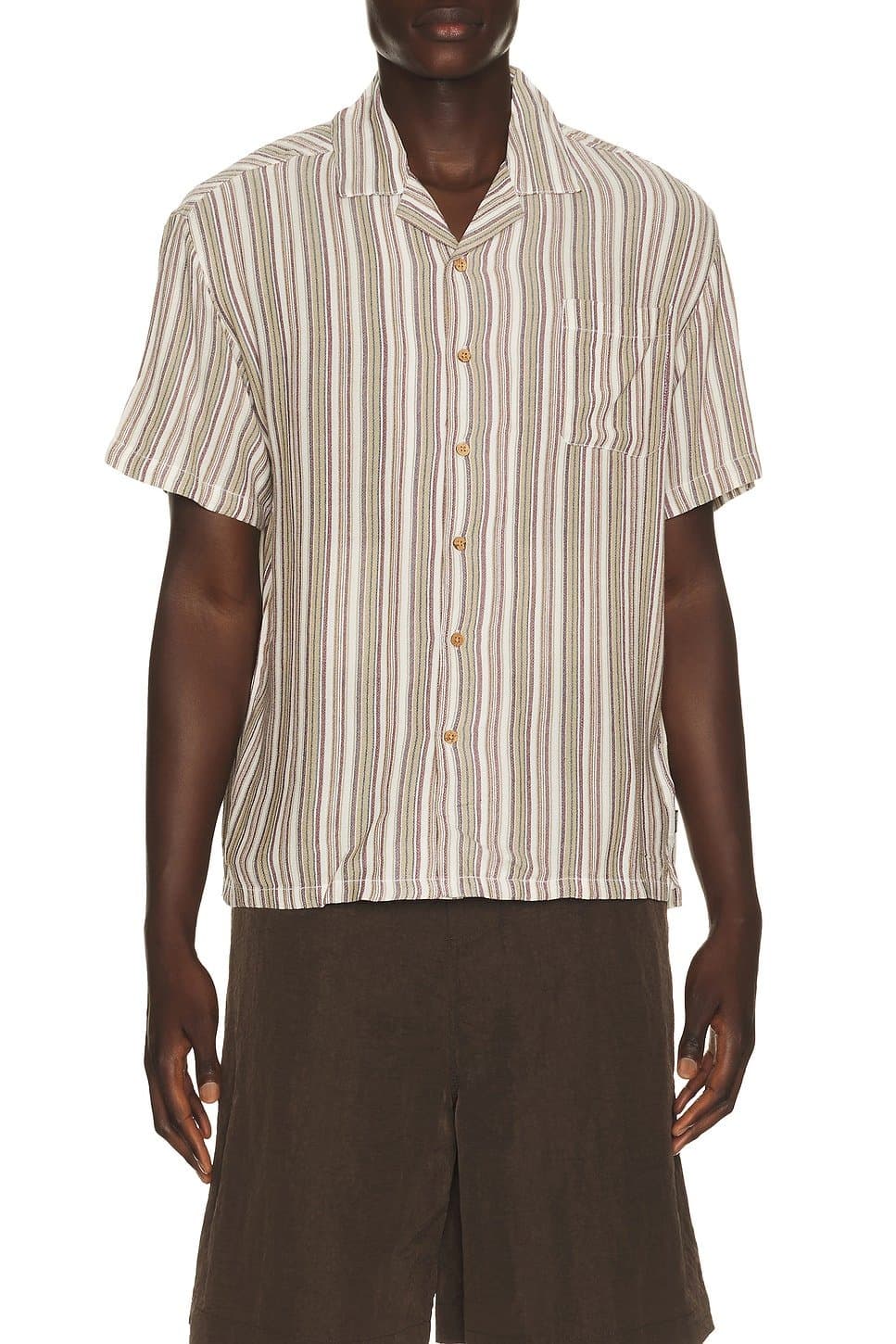revolve Bunker Twisted Stripe Woven Shirt