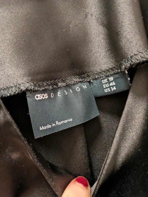 ASOS Design Silk maxi dress