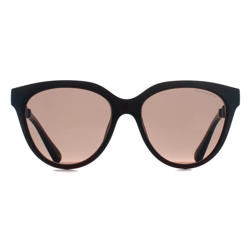 Armani Exchange Armani Exchange Women's Cat Eye Shiny Transparent Brown Dark Brown AX4148SU - 1