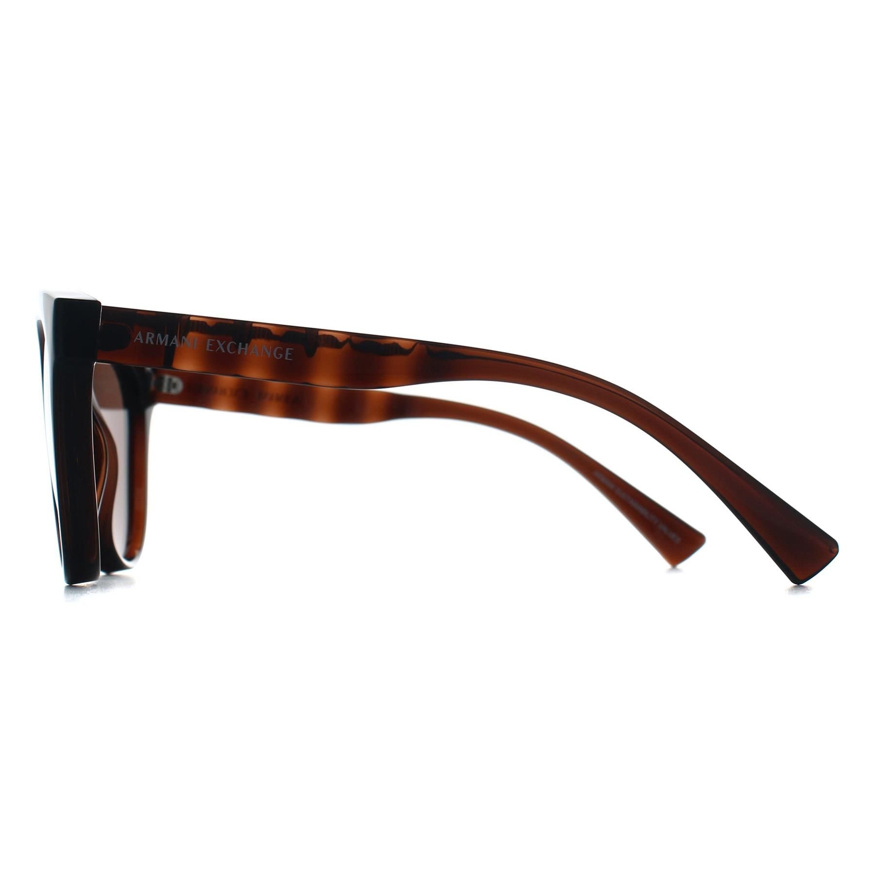Armani Exchange Armani Exchange Women's Cat Eye Shiny Transparent Brown Dark Brown AX4148SU - 3