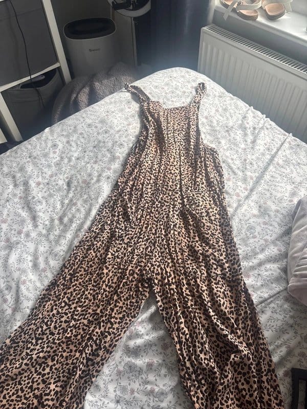 New Look Brown Leopard Print Jumpsuit