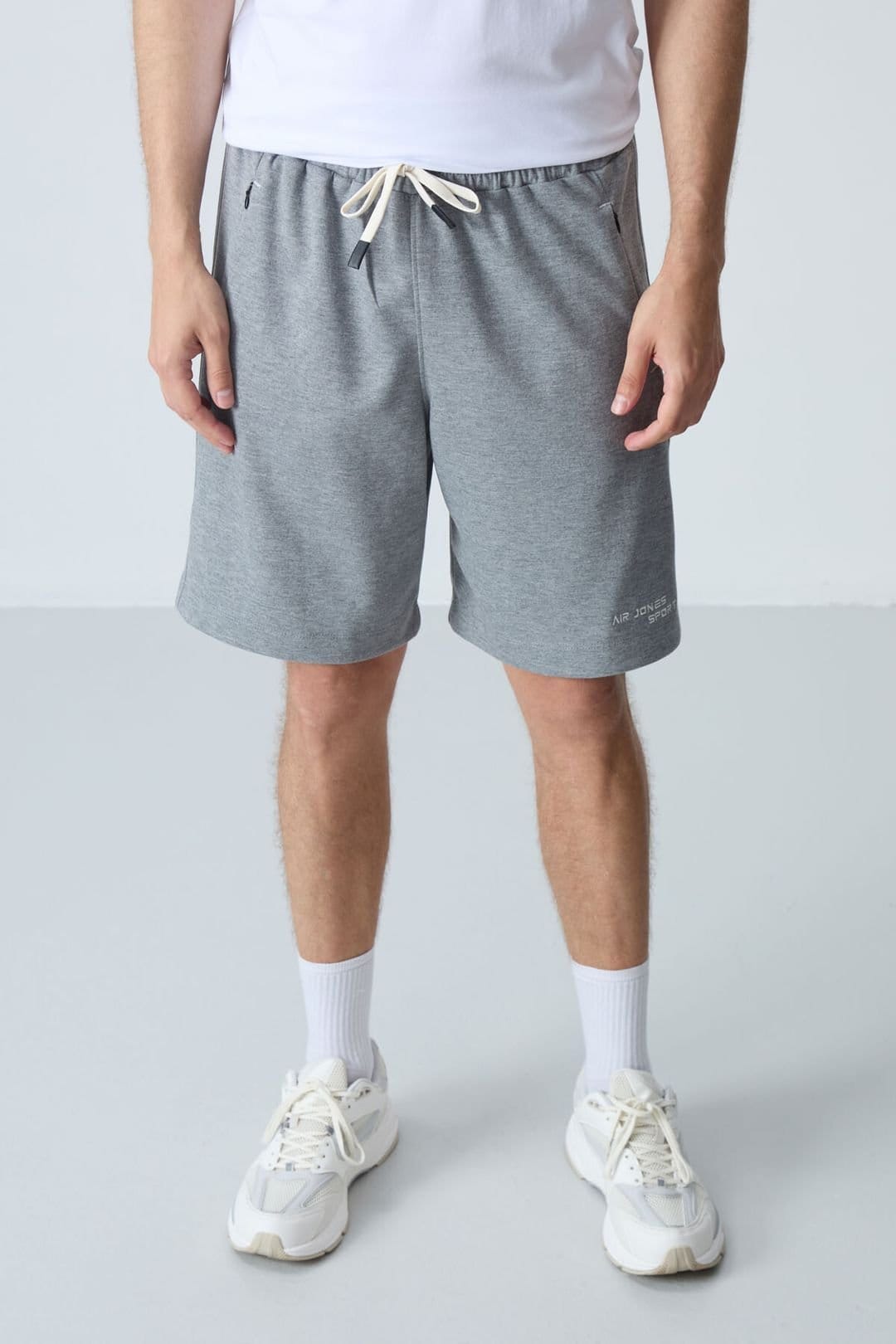Tommy Life Tommy Life Men's Regular Fit Jersey Shorts in Grey - 4