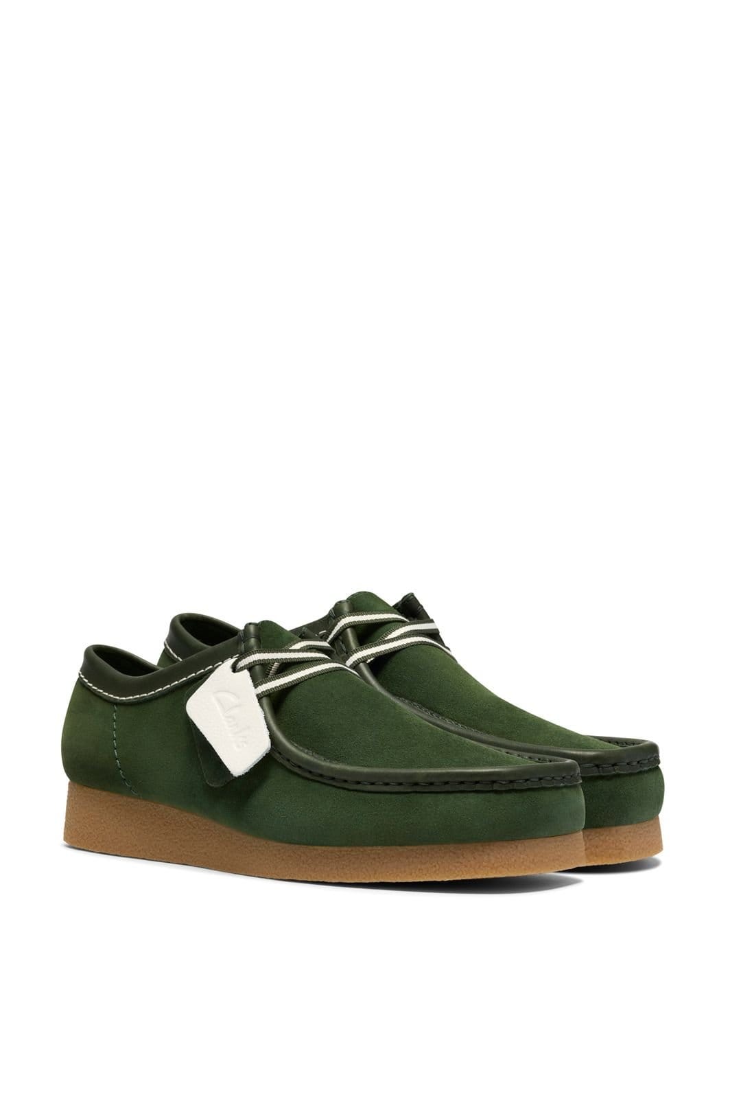 Clarks Originals Clarks Originals Men's Wallabee EVO Suede Lace-Up Shoe Green - 4