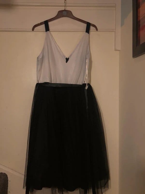 ASOS Black and White Princess Prom Dress