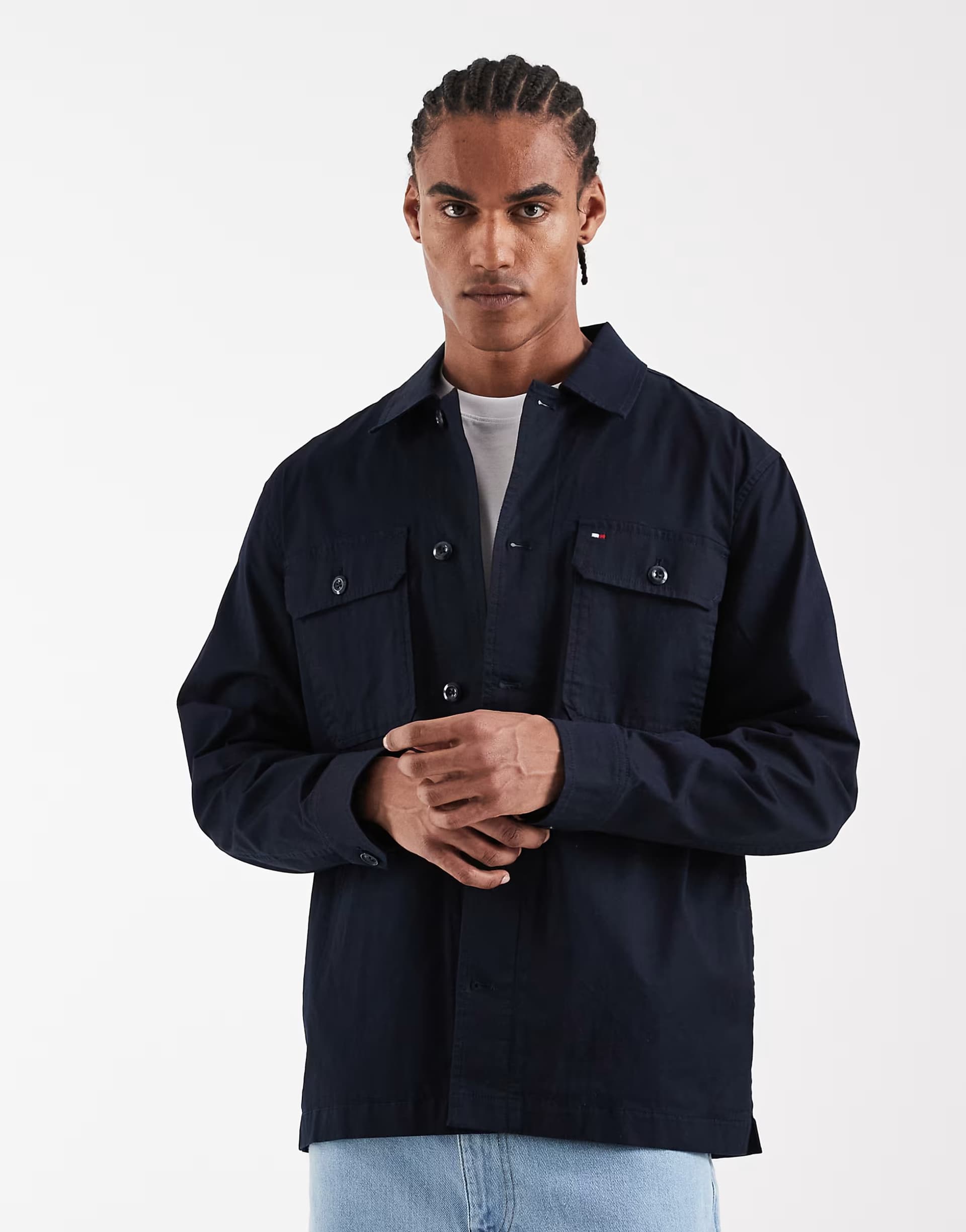 ASOS Tommy Hilfiger Navy Cotton Blend Jacket