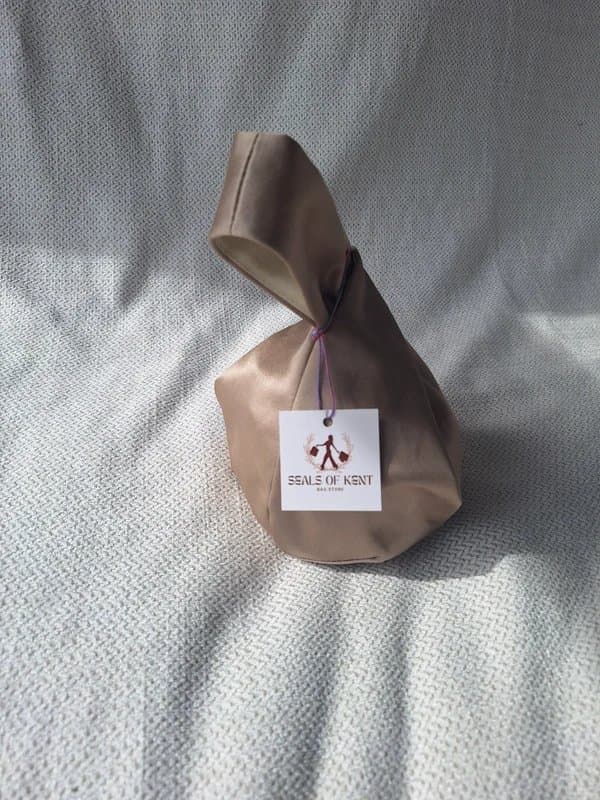 Seals of Kent Handmade by Seals of Kent Satin Japanese knot bag