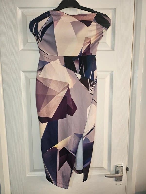 ASOS ASOS strapless bodycon purple midi dress. Size 6. Bnwot.