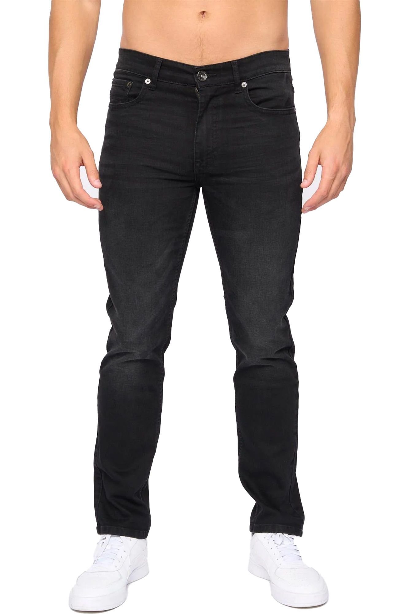 Bewley&Ritch Bewley&Ritch Men's Abingdon Mid Wash Slim Jeans in Black - 2