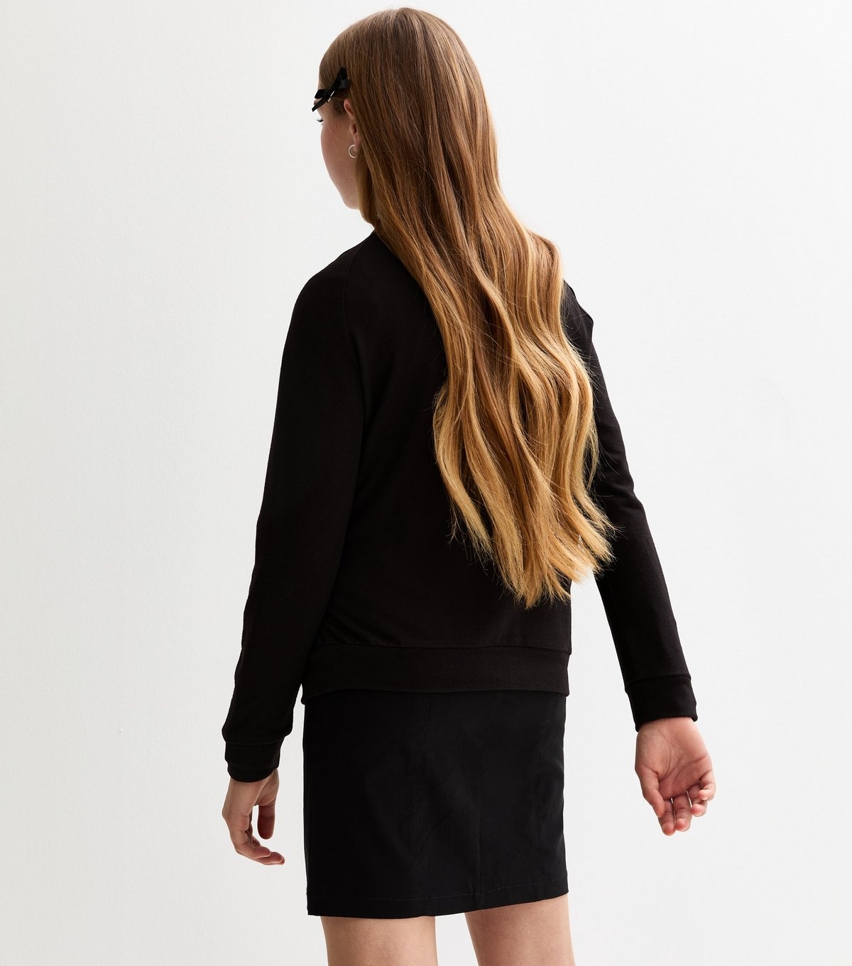 New Look Girls' Black Crew Neck School Jumper New Look - 4