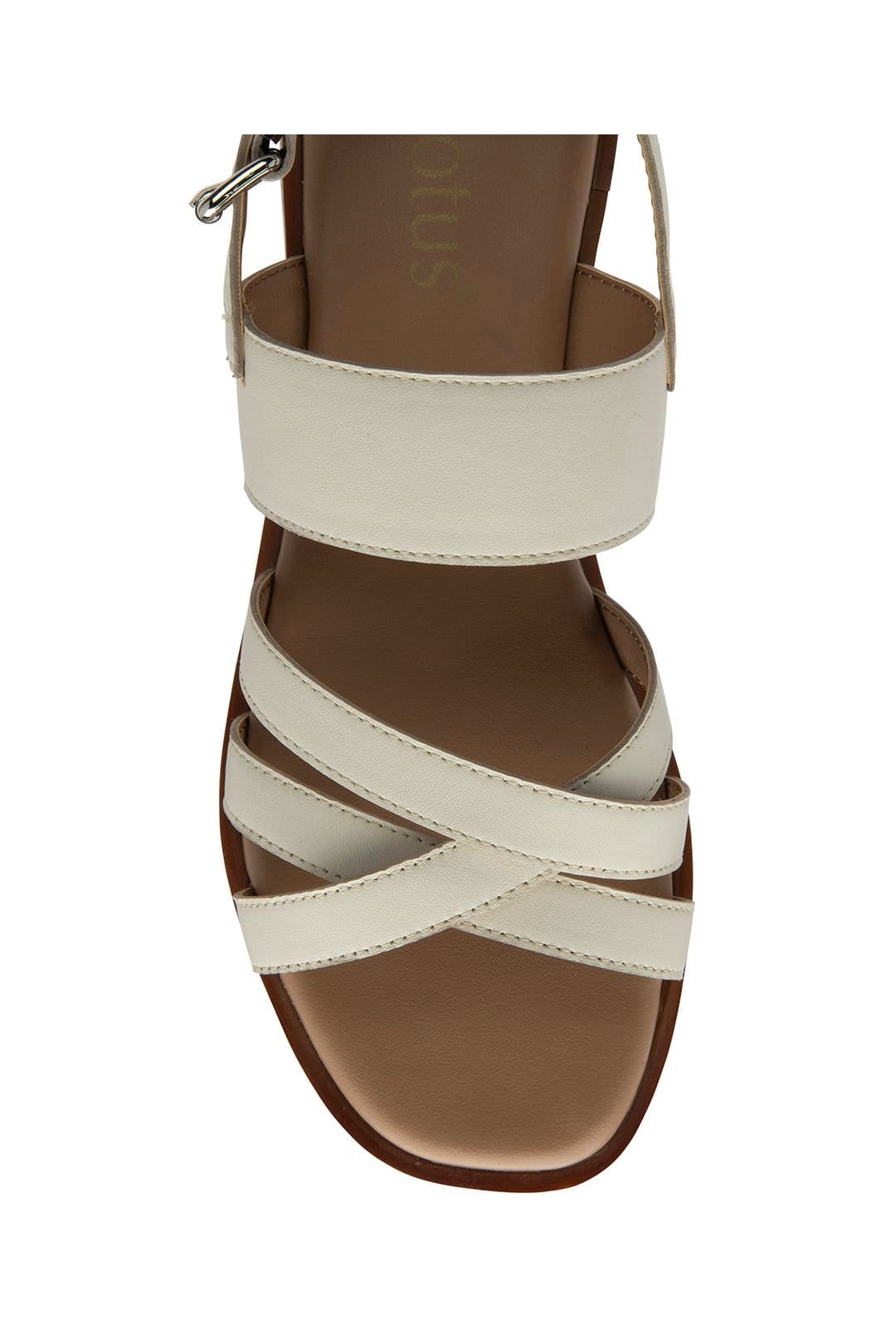 Lotus Lotus Women's 'Torro' Leather Slingback Sandals in Nude - 4