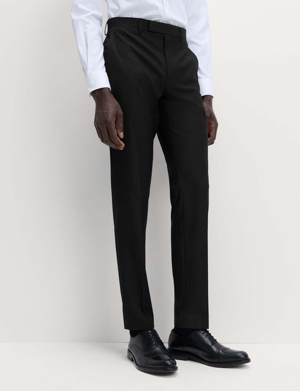 Marks & Spencer M&S Slim Fit Stretch Ultimate Suit Trousers Black