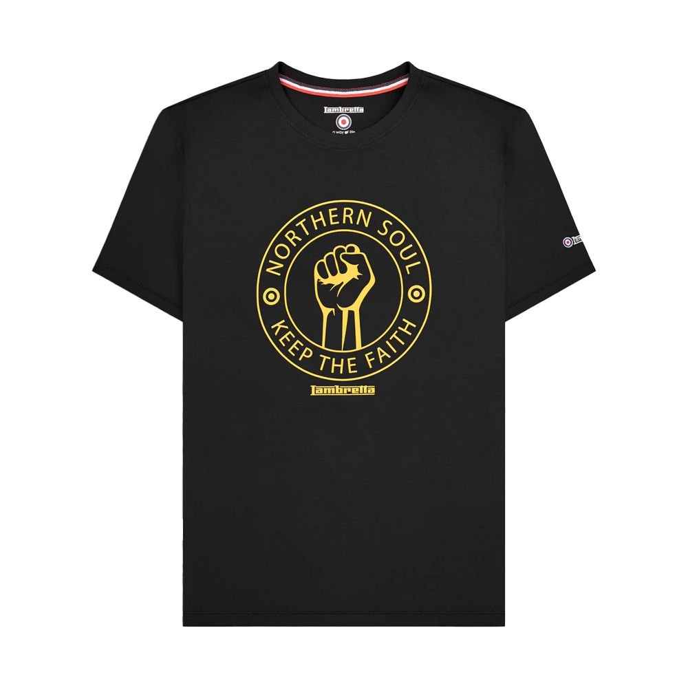 Lambretta Lambretta Men's Northern Soul T-Shirt in Black - 2
