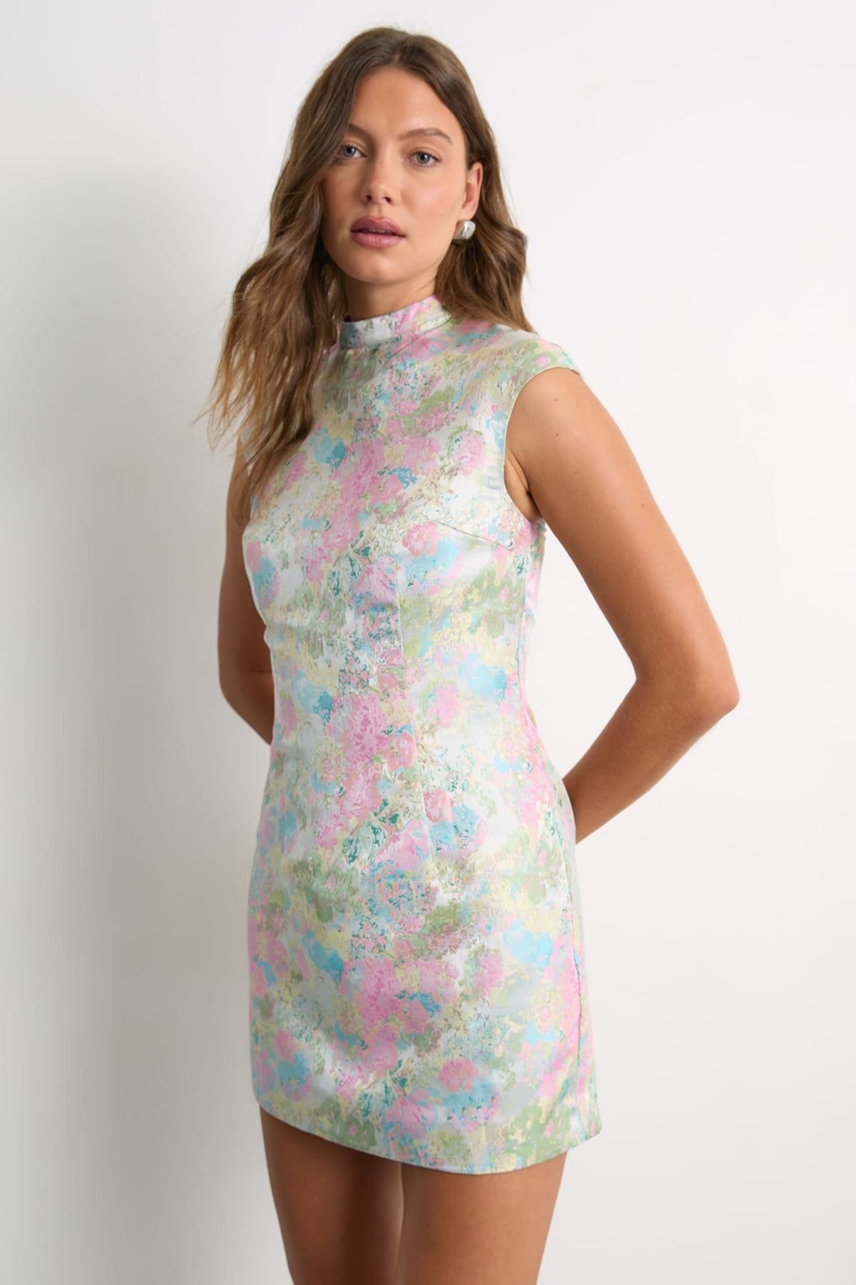 Warehouse Women's Jacquard Mini Dress