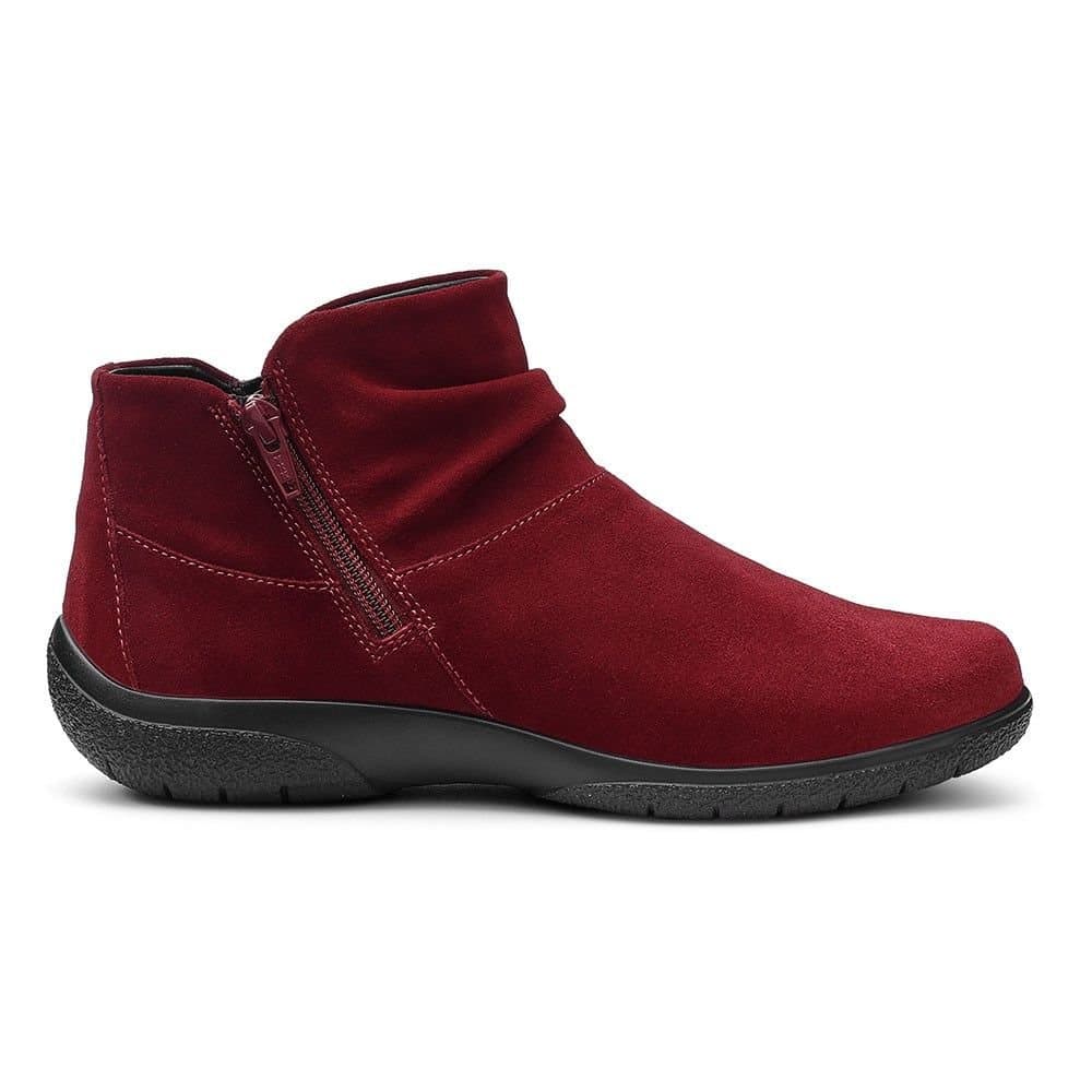 Hotter Hotter Women's 'Murmur' Ankle Boots in Dark Red