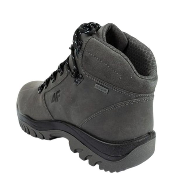4F 4F Men's OBMH258 Leather Hiking Shoes in Grey - 2