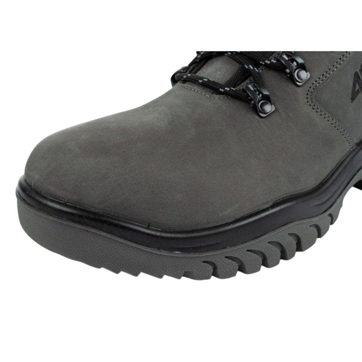 4F 4F Men's OBMH258 Leather Hiking Shoes in Grey - 4
