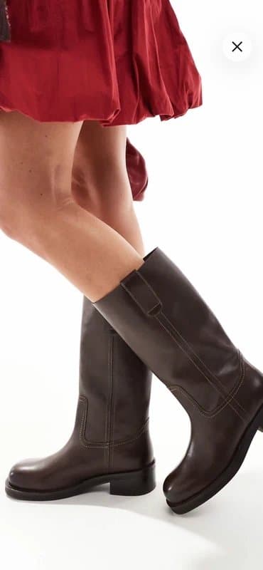 ASOS Design ASOS design Cindy leather pull in boot (Frye dupe) 🐴
