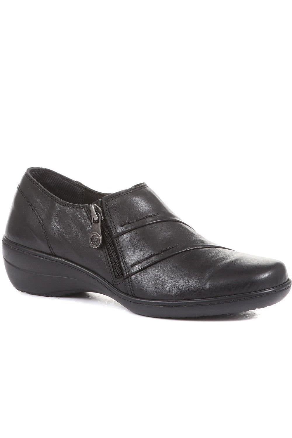 Pavers Pavers Women's Handmade Leather Shoes in Black