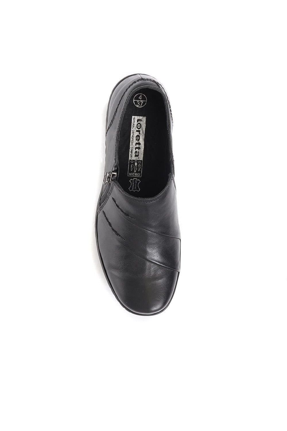 Pavers Pavers Women's Handmade Leather Shoes in Black - 4