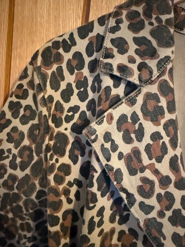 Never Fully Dressed Never Fully Dressed Lucia Leopard Denim 55 Coat