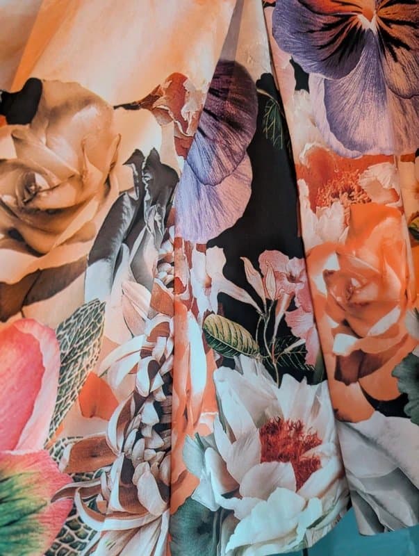 Ted Baker Ted Baker Pink Black Pansy Floral Occasion Tea Dress Size 2 UK 10 New with tags