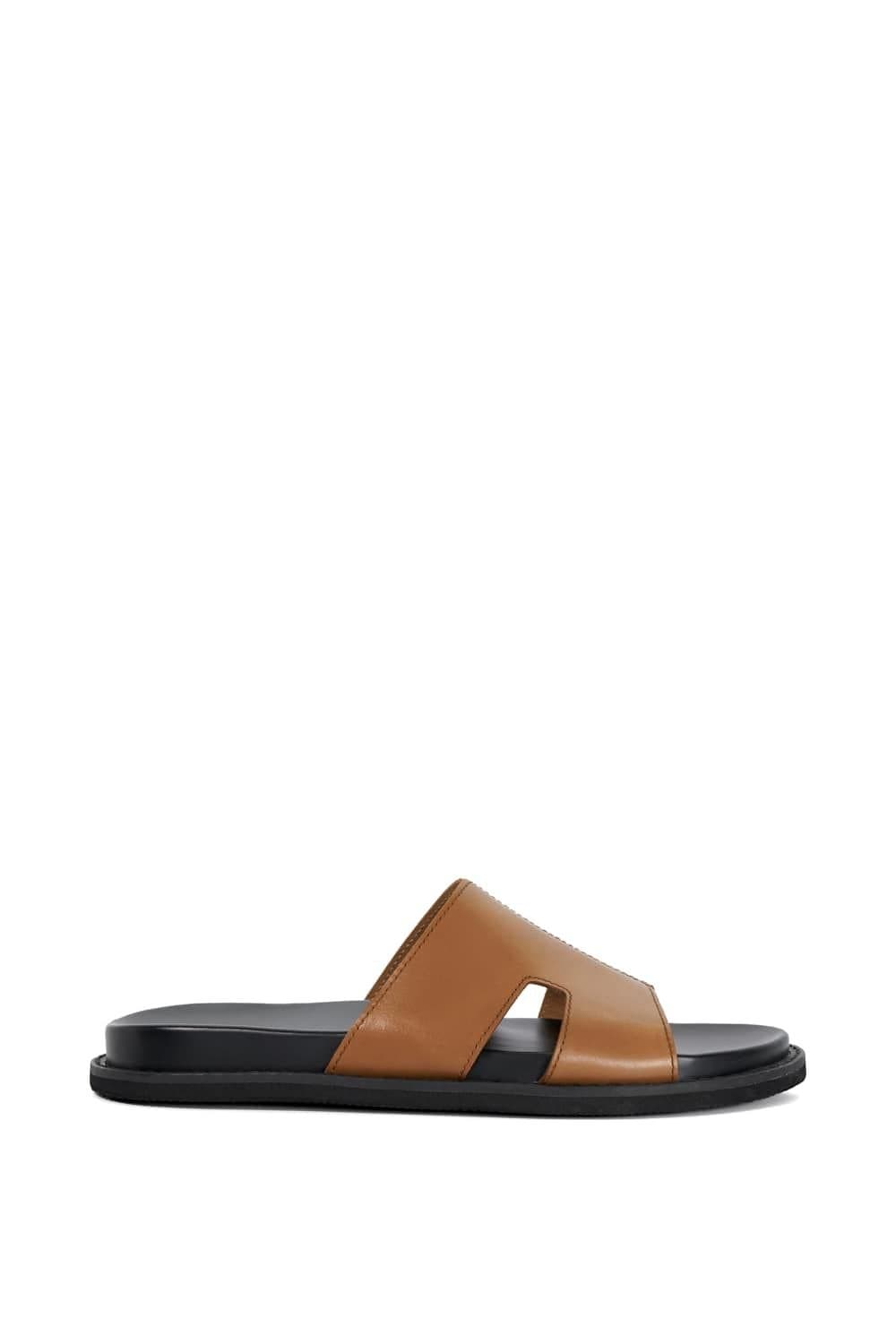 Dune London Dune London Men's 'Ishaa' Leather Sandals in Brown