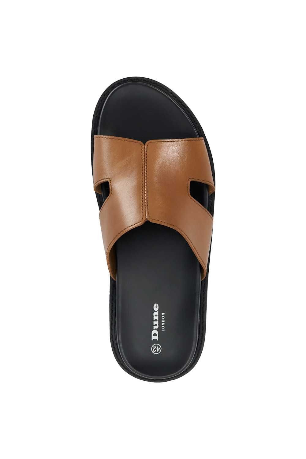 Dune London Dune London Men's 'Ishaa' Leather Sandals in Brown - 4