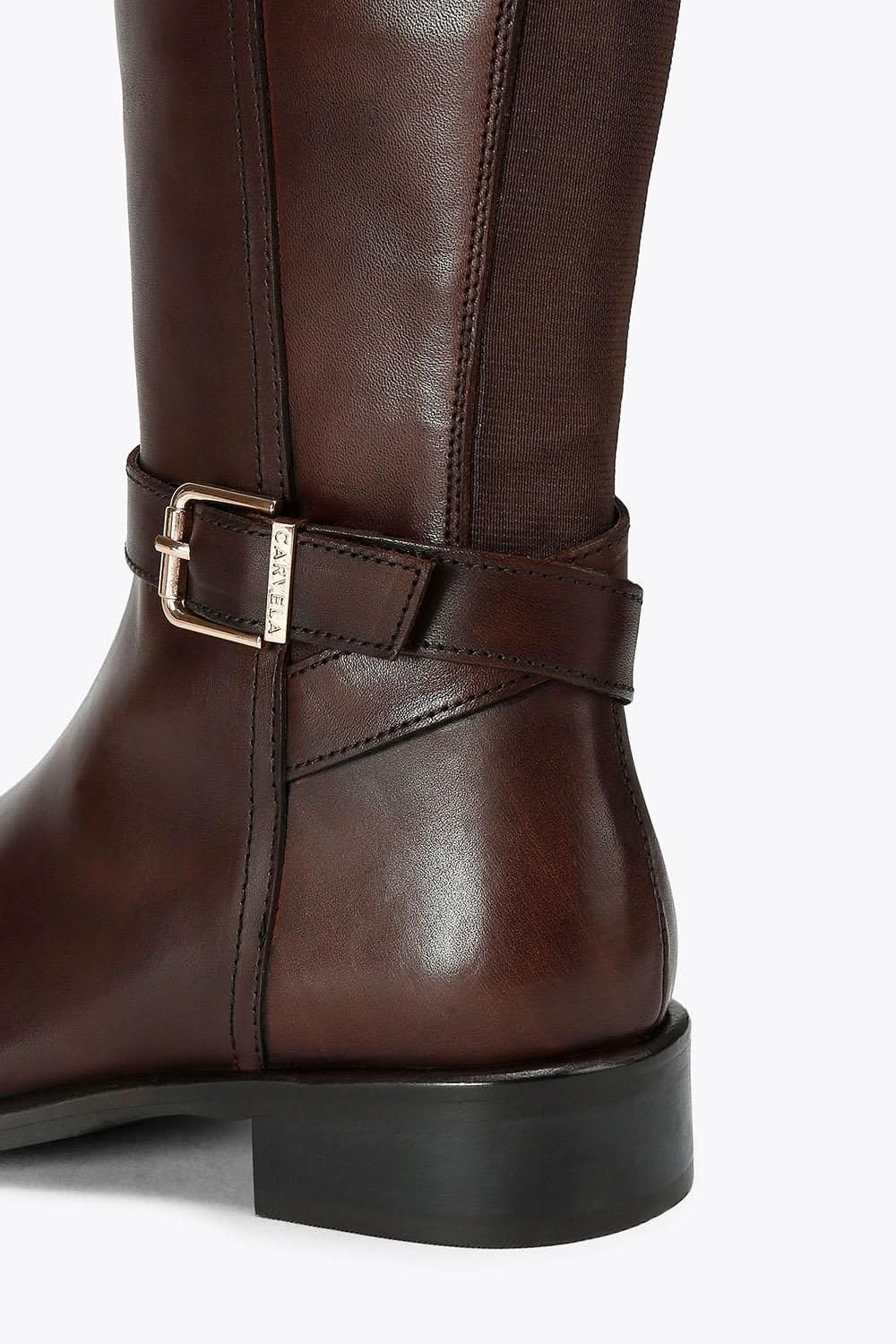 Carvela Carvela Women's 'Pienza Riding Boot Wf' Leather Boots in Brown - 4