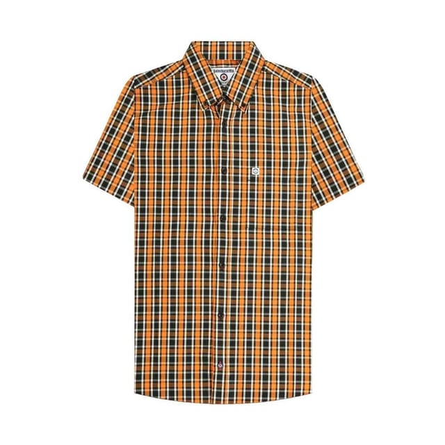 Lambretta Lambretta Men's Checked Shirt in Jet Black - 2