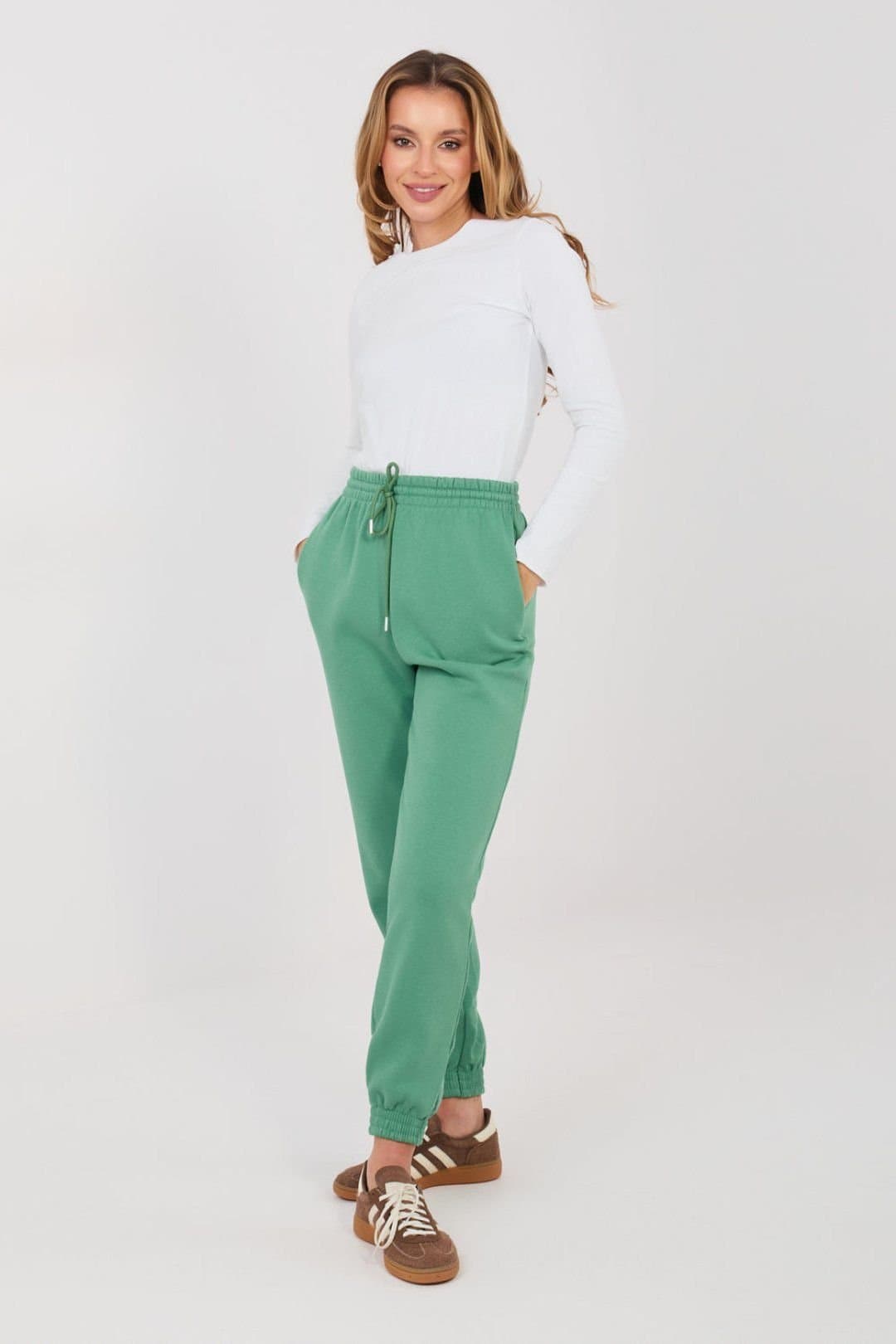 Love Lace Love Lace Women's Insulated Cotton Polyester Jogger Sweatpants Style 225050 in Green