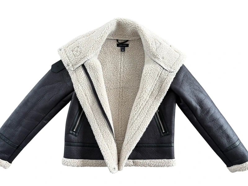 New Look Black Faux Leather Cropped Jacket