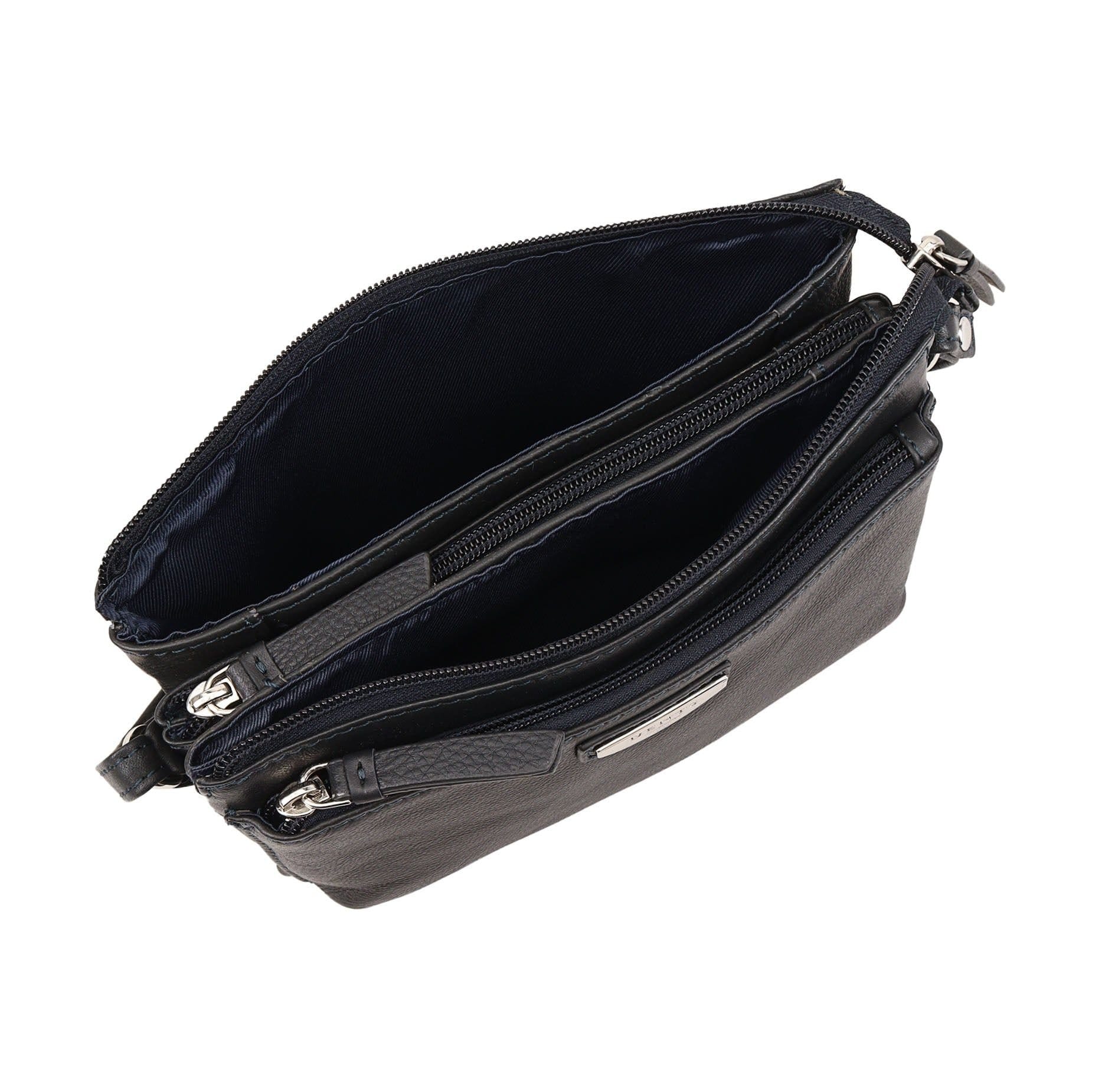 Dents Dents Women's Anaya Leather Cross Body Bag in Navy - 4