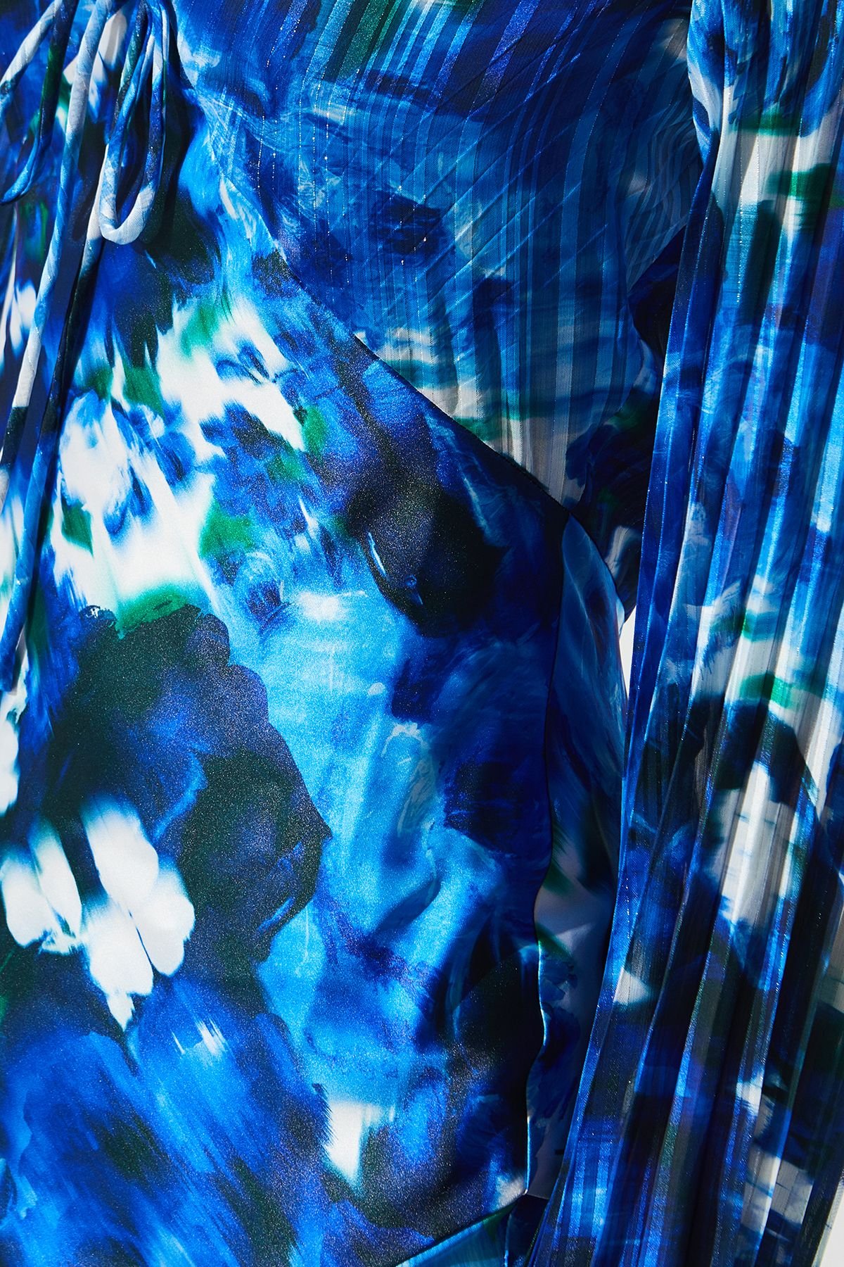 Coast Coast Women's Panelled Tie Detail Midi Dress in Blue - 4